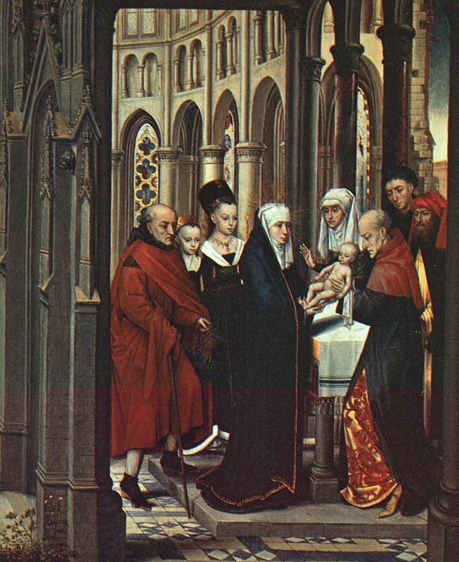 MEMLING, Hans The Presentation in the Temple ag Spain oil painting art